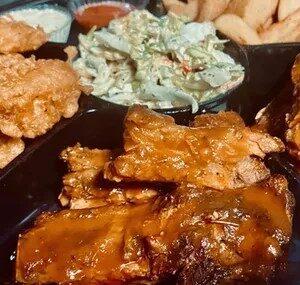 BBQ Ribs & Shrimp