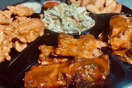 BBQ Ribs & Shrimp